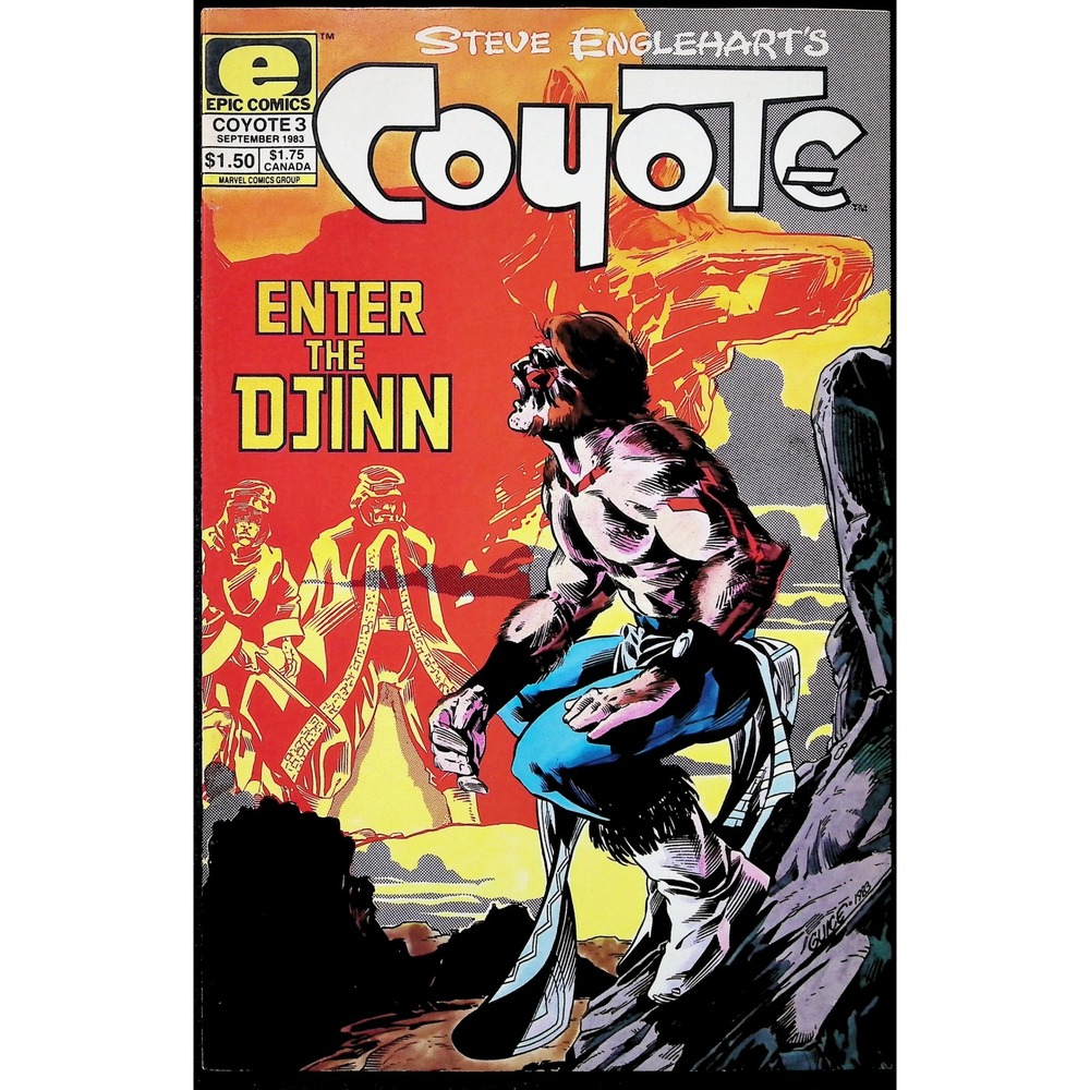 Coyote #3 Epic Comics 1983 Marshall Rogers Art‎ Comic Book